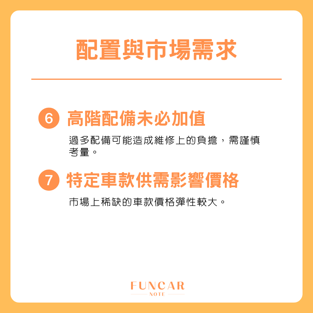 二手車價關鍵_配置與市場需求